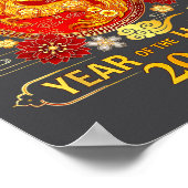 Chinese New Year 2026 Year Of The Horse Lunar New  Poster (Ecke)