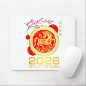 Chinese New Year 2026 Year Of The Horse Lunar Zodi Mousepad (Mit Mouse)