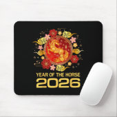 Chinese New Year 2026 Year Of The Horse Mousepad (Mit Mouse)
