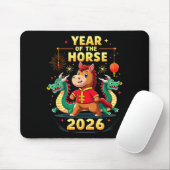 Chinese New Year 2026 Year Of The Horse  Mousepad (Mit Mouse)