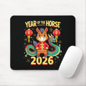 Chinese New Year 2026 Year Of The Horse  Mousepad (Mit Mouse)