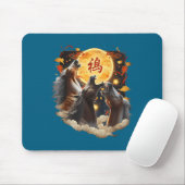 Chinese New Year 2026 Year Of The Horse  Mousepad (Mit Mouse)