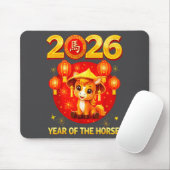 Chinese New Year 2026 Year Of The Horse Mousepad (Mit Mouse)