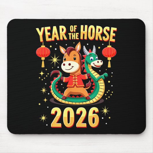 Chinese New Year 2026 Year Of The Horse Mousepad (Vorne)