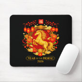 Chinese New Year 2026 Year Of The Horse Mousepad (Mit Mouse)