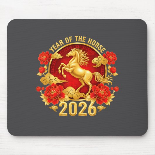 Chinese New Year 2026 Year Of The Horse Mousepad (Vorne)