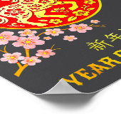 Chinese New Year 2026 Year Of The Horse Poster (Ecke)