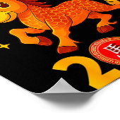 Chinese New Year 2026 Year Of The Horse  Poster (Ecke)