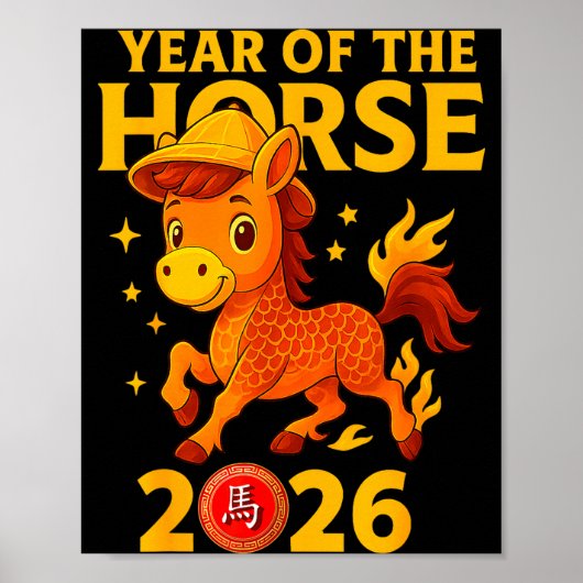 Chinese New Year 2026 Year Of The Horse  Poster (Vorne)