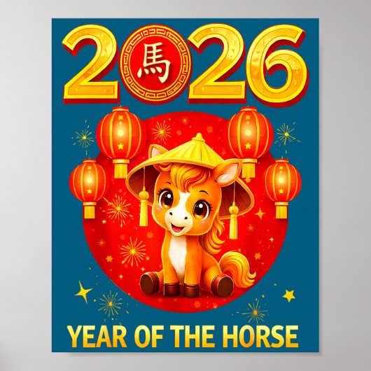 Chinese New Year 2026 Year Of The Horse  Poster (Vorne)