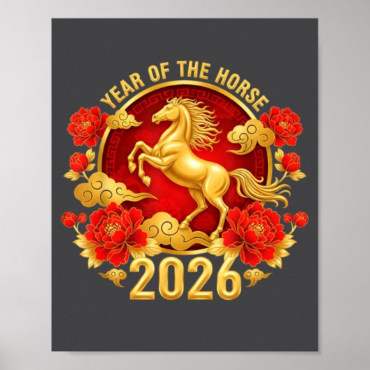 Chinese New Year 2026 Year Of The Horse  Poster (Vorne)