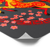 Chinese New Year 2026 Year Of The Horse  Poster (Ecke)