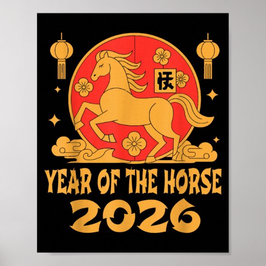 Chinese New Year 2026 Year Of The Horse  Poster (Vorne)