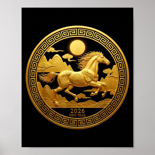 Chinese New Year 2026 Year Of The Horse  Poster (Vorne)