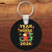 Chinese New Year 2026 Year Of The Horse Schlüsselanhänger (Vorderseite)