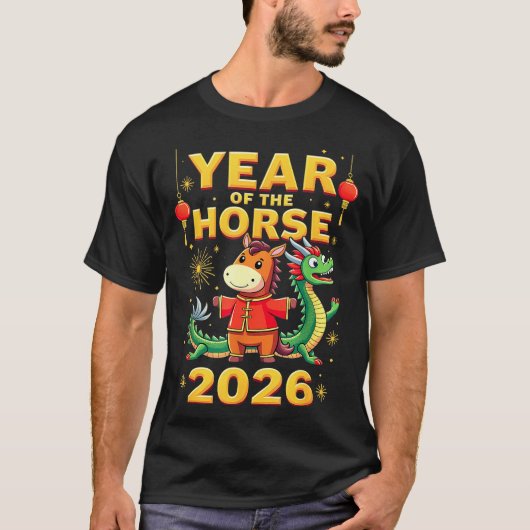 Chinese New Year 2026 Year Of The Horse T-Shirt (Vorderseite)
