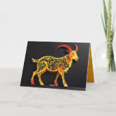 Chinese New Year Goat Ram or Sheep 2027 GC01 Karte (Rückseite)
