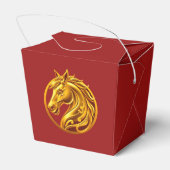 Chinese New Year Gold Horse- Geschenkschachtel (Rückseite)