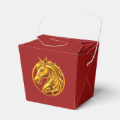 Chinese New Year Gold Horse- Geschenkschachtel (Vorderseite)