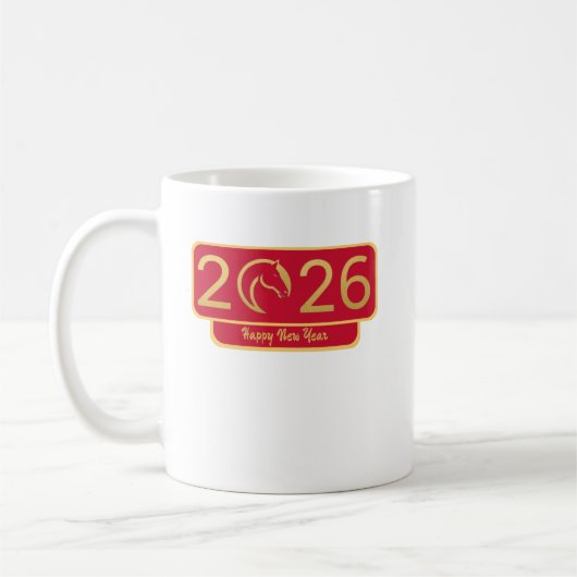 Chinese New Year Horse Perfect Gift Kaffeetasse (Links)