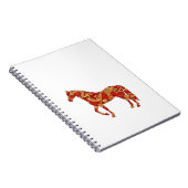 Chinese New Year Horse with Dragon Phoenix Notizblock (Rechte Seite)