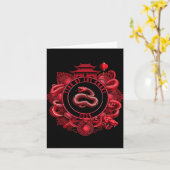 Chinese New Year Lunar New Year Of The Snake 2025 Karte (Gelbe Blume)