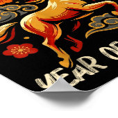 Chinese New Year Lunar Year Of The Horse 2026  Poster (Ecke)