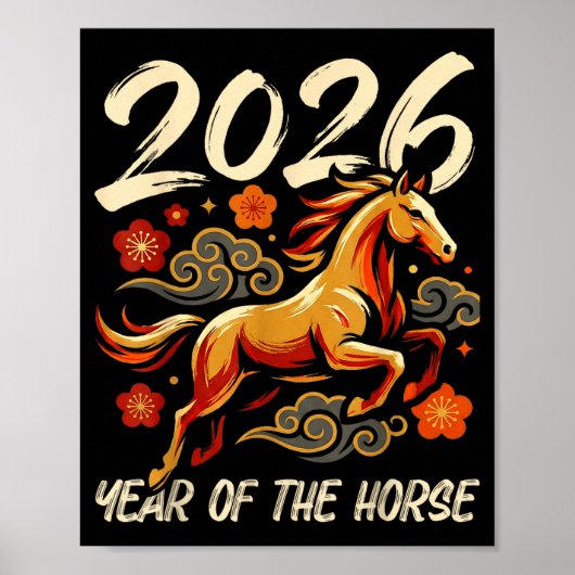 Chinese New Year Lunar Year Of The Horse 2026 Poster (Vorne)