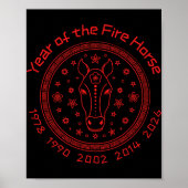 Chinese New Year Of The Fire Horse 2026 Poster (Vorne)