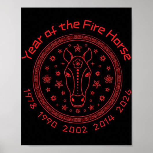 Chinese New Year Of The Fire Horse 2026 Poster (Vorne)