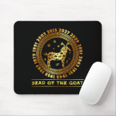 Chinese New Year Of The Goat Chinese Zodiac Year 2 Mousepad (Mit Mouse)
