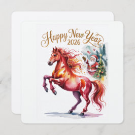 Chinese New year of the Horse 2026 Feiertagskarte