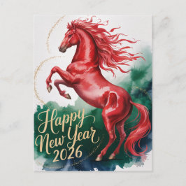 Chinese New year of the Horse 2026 Feiertagspostkarte