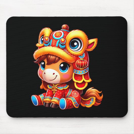 Chinese New Year Of The Horse 2026 Lunar New Year Mousepad (Vorne)