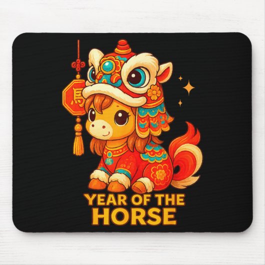 Chinese New Year Of The Horse 2026 Lunar New Year Mousepad (Vorne)