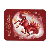 Chinese New year of the Horse 2026 Magnet (Horizontal)