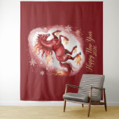 Chinese New year of the Horse 2026 Wandteppich (Beispiel)