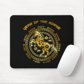 Chinese New Year Of The Horse Chinese Zodiac Year  Mousepad (Mit Mouse)