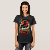 Chinese New Year Of The Horse Japanese Aesthetic 2 T-Shirt (Vorne ganz)