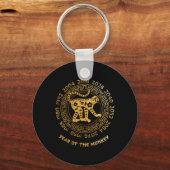 Chinese New Year Of The Monkey Chinese Zodiac Year Schlüsselanhänger (Vorderseite)