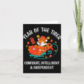 Chinese New Year Of The Tiger 2022 Karte (Vorderseite)