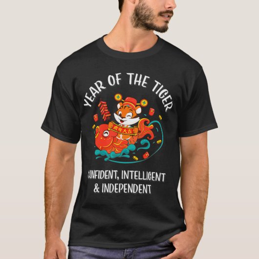 Chinese New Year Of The Tiger 2022 T-Shirt (Vorderseite)