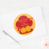 Chinese New Year Stickers - 2 Oranges (Umschlag)