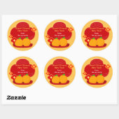 Chinese New Year Stickers - 2 Oranges (Blatt)