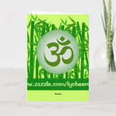 Chinese OM greeting card Karte (Rückseite)