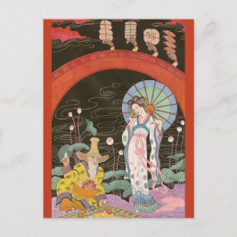 Chinese Parfüm Vendor von George Barbier Postkarte