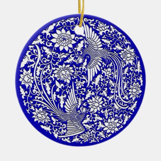 Chinese Phoenix Keramikornament (Vorne)