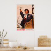 Chinese Propaganda Poster Keep your country in the (Küche)