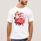 Chinese Red Lion Dancer T-Shirt (Vorderseite)