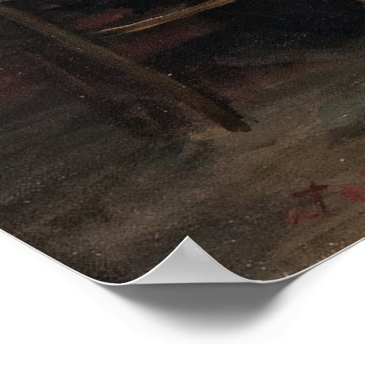 Chinese Restaurant by John Sloan Poster (Ecke)